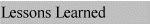 Discovery Lessons Learned.